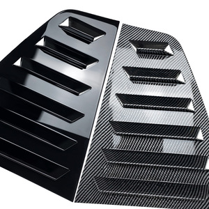 Volkswagen Golf 7 Louvered Car Decal Carbon Fiber Texture ABS Adhesive Rear <b>Window</b> Vent <b>Cover</b> Modification 2013-2019 - Product Image 5