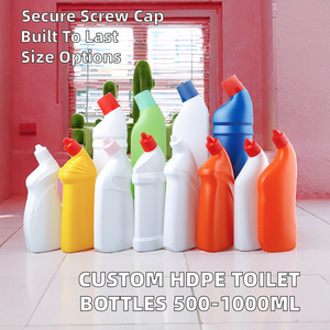 Botellas de Plástico HDPE de 500ml, 700ml y 1000ml para Líquido de Limpieza de Inodoros, con Tapa de Rosca y Calcomanía, Personalizadas por BEIXUAN, al por Mayor - Product Image 2