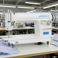 Machine à coudre industrielle haute vitesse Jukky 8500 pour cuir, avec transport supérieur et inférieur, pied entraîneur pour vêtements et confections, tête simple