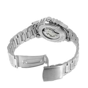 Orologio da Polso Meccanico Automatico da <span class=keywords><strong>Uomo</strong></span> T-Winner con Drago Dorato, Numeri Romani e Quadrante Scheletrato - Product Image 5