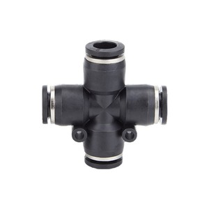 Qingze <b>Quick</b>-connect Cross Four-way <b>Connector</b> PZA8 6 4 10 12mm Air Hose Fittings Pneumatic Components - Product Image 2