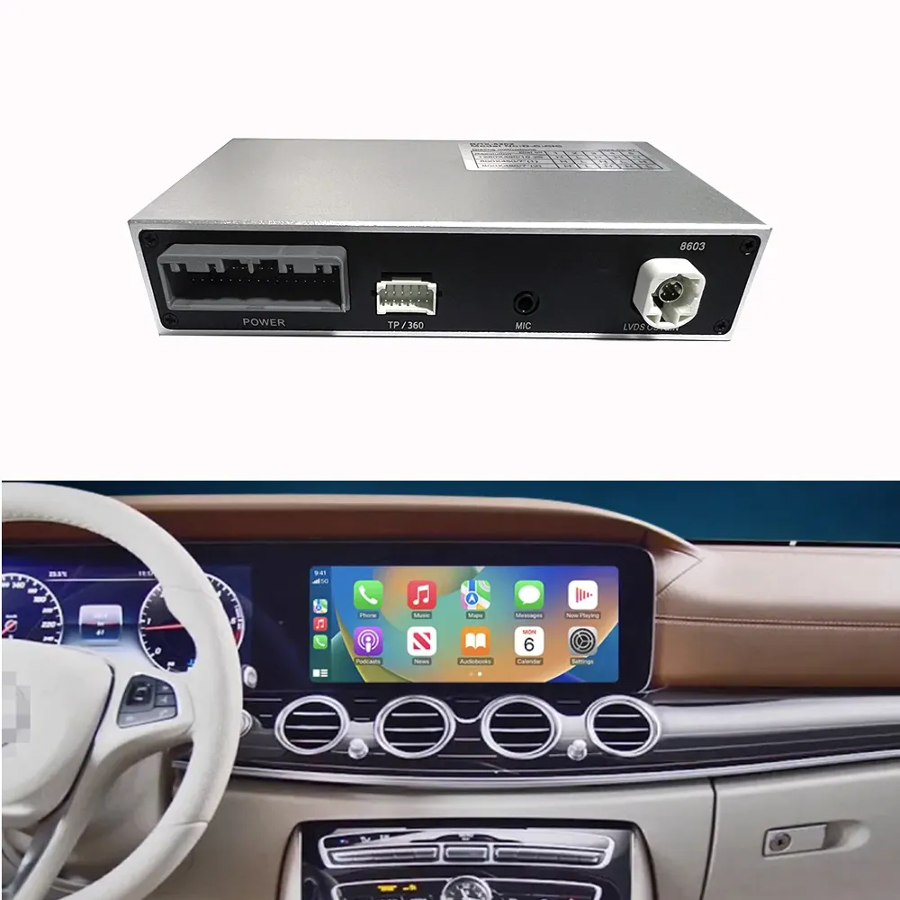 CARPLAY EASE Wireless CarPlay für Mercedes Benz NTG6.0 CLA CLASS 2020-2022 12,3 "Round Touch Display Radio Android Auto