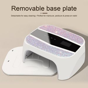 Lampe de séchage pour ongles à strass haute puissance, double source de lumière UV LED, séchoir à vernis gel, vente en gros pour salons - Product Image 3