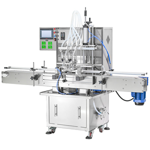 Máquina Llenadora Automática de 4 Cabezas con Transportador Antigoteo para Pasta de Chile, Champú, Miel, Perfume, Jugo, Aceite, Alcohol, Solvente - Product Image 3