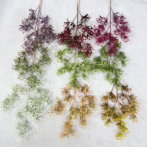 Usine de fleurs artificielles Meiyu Craft, fleurs de mimosa artificielles, fleurs en plastique mélangées, accessoires de photographie de mariage, décorations pour la maison - Product Image 2