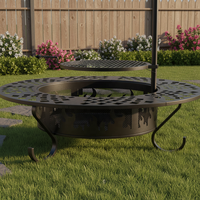 Barbecue portable de haute qualité fabriqué en usine avec revêtement en poudre pour la cuisson