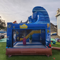 Château gonflable écologique en PVC Yuedong avec toboggan 4x3m, capacité 500kg, pour centres de jeux et fêtes commerciales