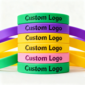 Bracelets en caoutchouc personnalisés avec logo en relief pour les projets de marketing de marque, bracelets en silicone - Product Image 3