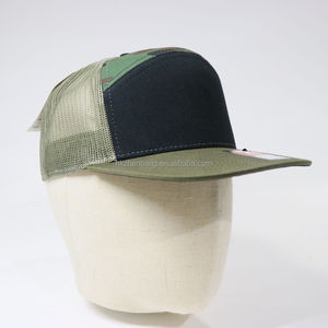 Gorra Snapback de 7 Piezas con Logotipo Personalizado ZZB, Diseño de Camuflaje Verde, Visera Transpirable, Gorra Trucker Deportiva, Casual, Ajustable - Product Image 5