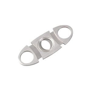 Cortador de Cigarros Doble de Lujo Personalizado, de Acero Inoxidable, Portátil, Duradero y Seguro, Accesorios de Mesa - Product Image 1