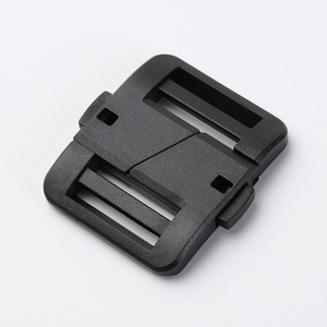 Plastic <b>Snap</b> Buckle 25mm Inner Diameter Adjustable Backpack Strap <b>Fastener</b> Black Solid Color Wear Resistant - Product Image 2