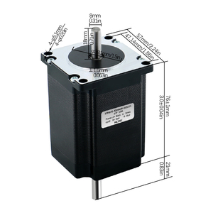 Chất Lượng Cao <span class=keywords><strong>Nema</strong></span> <span class=keywords><strong>23</strong></span> Động Cơ Bước 24V Động Cơ Dc 2N. M - Product Image 3