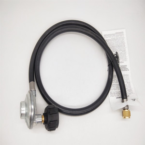 Propane Regulator Hose 4 Ft For Portable Camping <b>Stove</b> With 1 Lb Tank Connector Aluminum Construction - Product Image 1