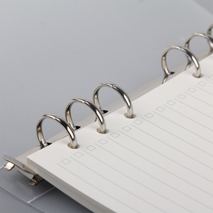 Carpeta de cuaderno de tapa dura A5 <span class=keywords><strong>A6</strong></span> al por mayor, 6 anillas, página interior, diario, planificador semanal mensual, lista de tareas, cuadrícula de puntos dentro del papel - Product Image 6