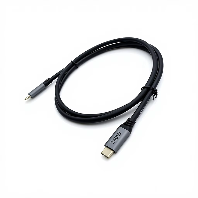1M  Black USB C Charging Cable PVC 240W USB 3.1 GEN2 USB-C,5A fast charging cable
