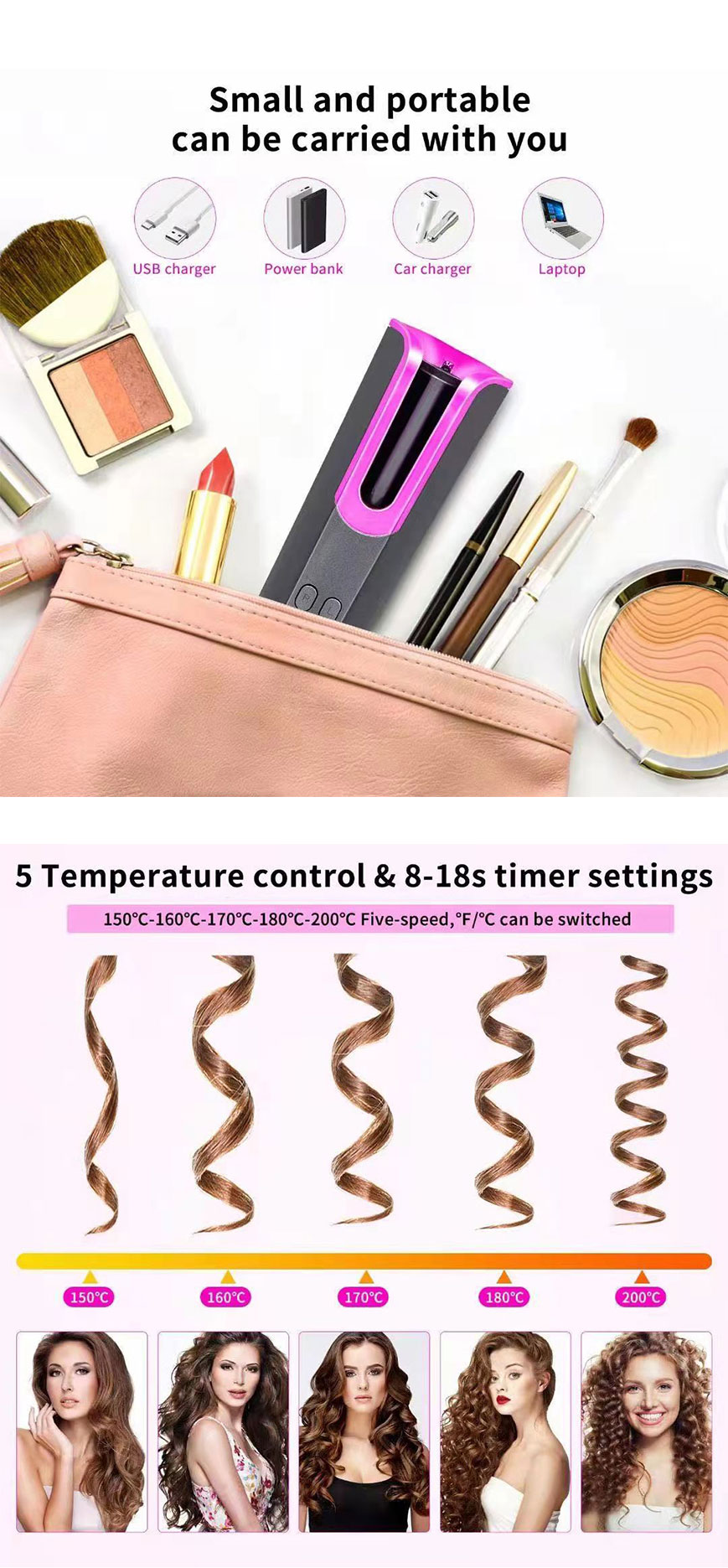 Large Best Types Of Hair Curl Curly Curler Tool Machine Roller Rollers Crimping Crimp Deep Beach Waves Wave Crimper Waver