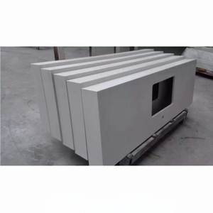 Encimera de piedra de cuarzo blanco encimera de barra de cocina - Product Image 1