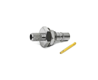 Connecteur coaxial RF QMA femelle 50 ohms à montage sur panneau, pour câble à faible perte RG223 RG400, contact plaqué or, fourni par l'usine