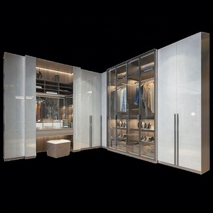 Madera Color Diseño Aluminio Dormitorio Muebles vidrio Armario - Product Image 5