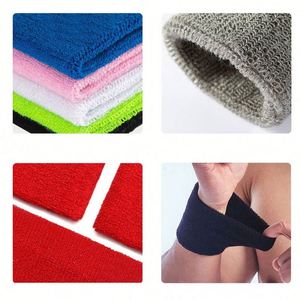 Custom Logo Breathable Cotton Wrist Sweatbands Sports Tennis Sweat Absorbent Support with Protection Customizable - Product Image 5