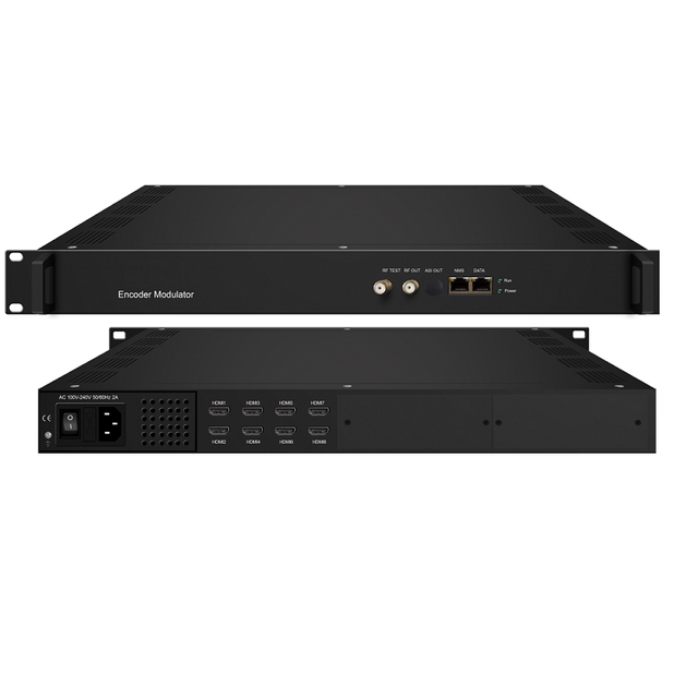 YT 3528S 8 PORT HD MI INPUT High Profile HD INPUT Dvb c Dvbt Isdbt DTMB RF Encoder Modulator