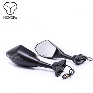 Rétroviseurs de moto avec clignotants pour KAWASAKI <span class=keywords><strong>NINJA</strong></span> 6R 9R 650R 250R 636 YAMAHA YZF R1 R6 R6S / <span class=keywords><strong>SUZUKI</strong></span> GSXR 600K 5 750 <span class=keywords><strong>1000</strong></span> - Product Image 2