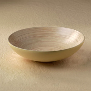 Bol en bambou jetable artisanal du Vietnam, durable, pour la présentation sur table de fête, écologique, classique, pour salade, D29xH8cm - Product Image 1