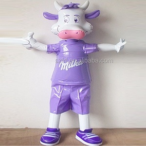 ร้านโฆษณาแสดงโปรโมชั่นยืนพอง <span class=keywords><strong>Milka</strong></span> วัวตัวละครมิ่งขวัญ - Product Image 1