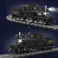 Moule King 12032 880PCS Train Serie RC Shay Style Train à Vapeur Bloc de Construction Modèle Technique Jouets Éducatifs Festival Cadeau