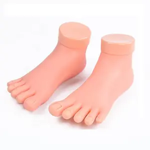 High Quality Nail Practice False Training Foot Manicure pedicure Nails Art Foot for training display