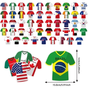 Guirlande de fanions pour le Tournoi de football 2026 États-Unis Canada Mexique – 48 drapeaux de pays pour la décoration de fêtes de supporters et fournitures sur le thème du sport - Product Image 2