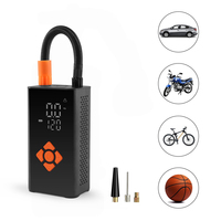 Gonfleur de pneus sans fil 150 PSI, batterie lithium rechargeable 4000 mAh, mini pompe électrique portable pour vélo avec cordon d'alimentation Type-C de 80 cm