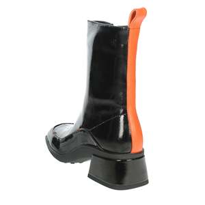 Bottines noires plates pour femme, style mi-mollet, de la marque Manufacture D'Essai - Product Image 2