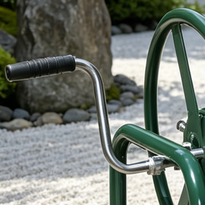 Chariot de jardin robuste pour <span class=keywords><strong>tuyau</strong></span> d'<span class=keywords><strong>arrosage</strong></span>, chariot roulant d'extérieur avec cadre en acier durable pour l'irrigation des jardins et l'utilisation agricole - Product Image 4
