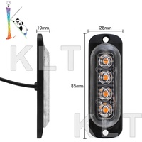KLT LED Motorrad Blitz Warn licht Seiten licht 4led Truck Car Beacon Verkehrs not lichter