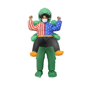 Costume d'extraterrestre vert gonflable pour <span class=keywords><strong>adulte</strong></span>, déguisement de fête <span class=keywords><strong>pas</strong></span> <span class=keywords><strong>cher</strong></span>, vente en gros Saygo - Product Image 3