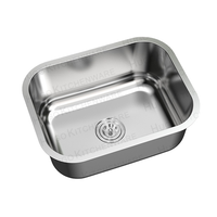 Évier de cuisine en acier inoxydable 304 fait main, qualité supérieure, à cuve unique, pour usage domestique