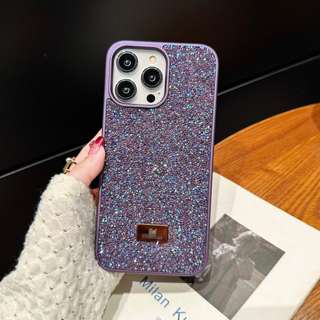 Hot Selling Luxury Shining Glitter Rhinestone Diamond Shockproof Phone Case for iPhone 15 Pro Max 16 17