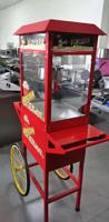 Máquina comercial de palomitas de maíz, precio barato con carro