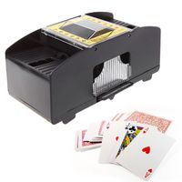 Mélangeur de cartes automatique à piles, mélangeur de cartes à 2 jeux de cartes pour la maison, Poker, rammy, Blackjack
