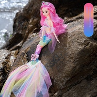 Nouvel ensemble de poupées sirènes princesses géantes tendance 2026, jouet de simulation à assembler pour filles, cadeau d'anniversaire et souvenir de fête de Noël