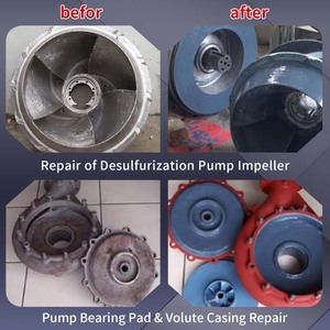 Revêtement protecteur anti-usure à fort impact en céramique époxy à particules grossières 10 kg Pompe Valve Liner Chute Hopper pour la construction Gris - Product Image 2