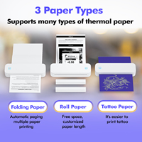 Impresora Térmica de Bolsillo Luck Jingle D80, Compatible con Papel de Varios Tamaños (56-210 mm), para Oficina, Hogar, Tatuajes, USB, Bluetooth, Personalizable