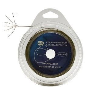 Línea <span class=keywords><strong>de</strong></span> Pesca <span class=keywords><strong>de</strong></span> Acero <span class=keywords><strong>de</strong></span> Alta Calidad <span class=keywords><strong>de</strong></span> 10 m con Núcleo <span class=keywords><strong>de</strong></span> <span class=keywords><strong>Plomo</strong></span> <span class=keywords><strong>para</strong></span> Agua Salada, 7 Hilos, 10-200 LB, Línea <span class=keywords><strong>de</strong></span> Pesca Trenzada <span class=keywords><strong>para</strong></span> Pesca <span class=keywords><strong>de</strong></span> Arrastre - Product Image 1