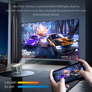 R2 portatile Android <span class=keywords><strong>TV</strong></span> 9 proiettore intelligente 1080P FHD 4K 150 \ "<span class=keywords><strong>3D</strong></span> proiettore cinematografico per Home Theater proiettore esterno - Product Image 2