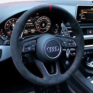 Funda para Volante para Audi <span class=keywords><strong>A1</strong></span> 8X A3 8V 8Y <span class=keywords><strong>Sportback</strong></span> A4 RS 4 B9 8W Allroad A5 8W6 S3 8V S5 Q2 - Product Image 5