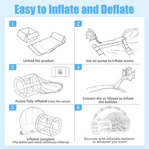 Trong suốt Inflatable thư bị trả lại nhà bong bóng Nhà Inflatable Dome bong bóng lều cho trẻ em Đảng - Product Image 6