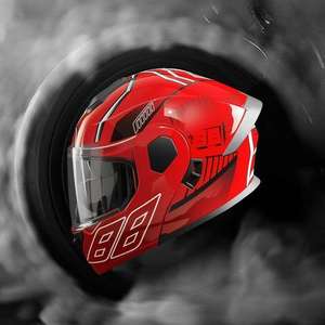 Casque Jet Personnalisé de Haute Qualité en ABS, Résistant aux Chocs, avec Double Visière, Haute Dureté et Design Coloré pour Course de Moto, <span class=keywords><strong>Prix</strong></span> d'Usine - Product Image 4