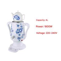 Offre Spéciale 4L électrique turc thé Samovar Double turc théière théière ensemble bouilloires électriques turc théière bouilloire