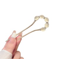 Barrettes tendance en métal en forme de U pour femmes et filles, avec pierres œil-de-chat, accessoires de coiffure